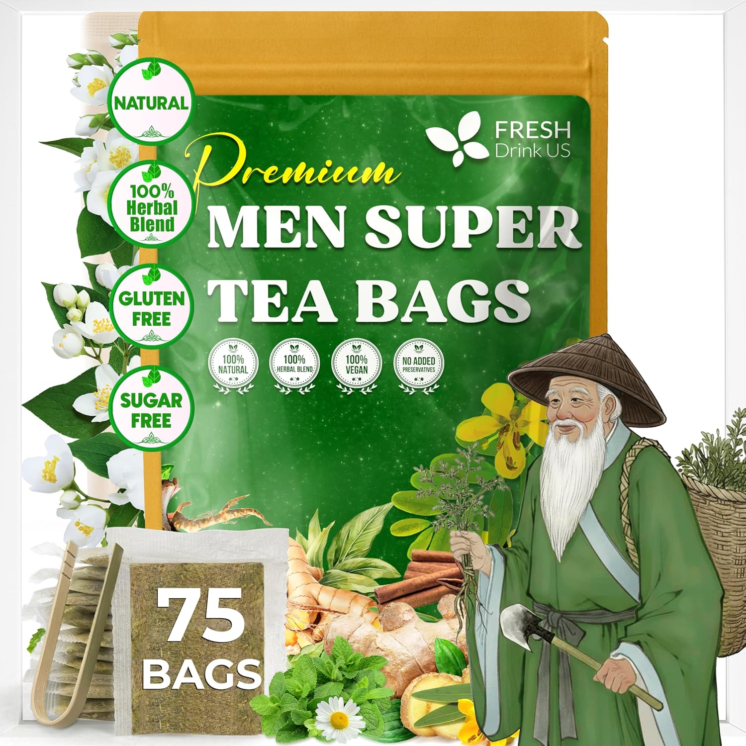 FreshDrinkUS Men Super Tea - larawan 1